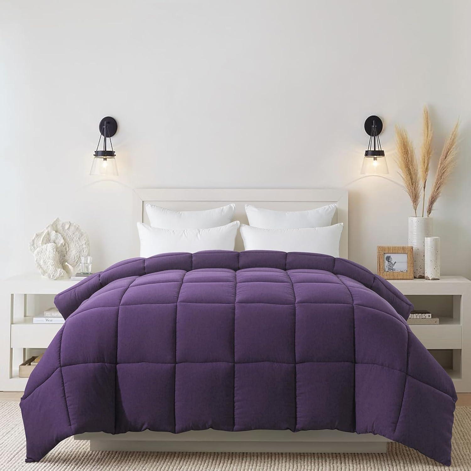 Bedding Comforter Duvet Plum - Queen