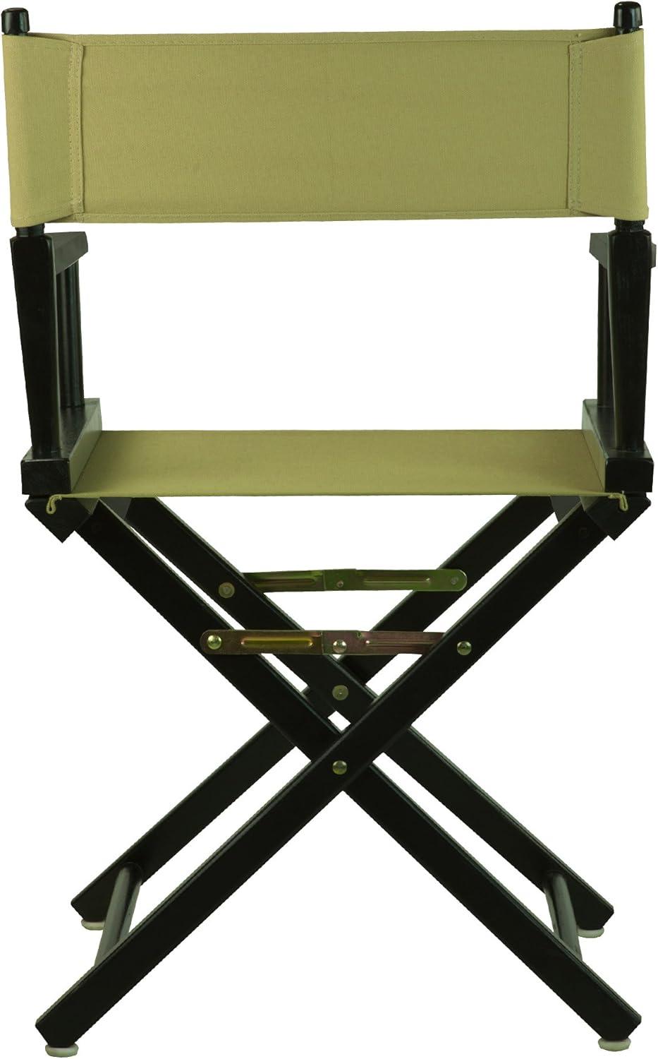 "18" Director's Chair Black Frame-Olive Canvas"