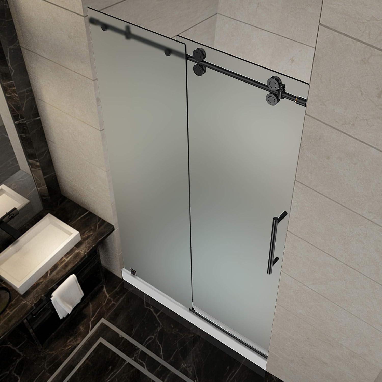 Langham 75" H Single Sliding Frameless Shower Door