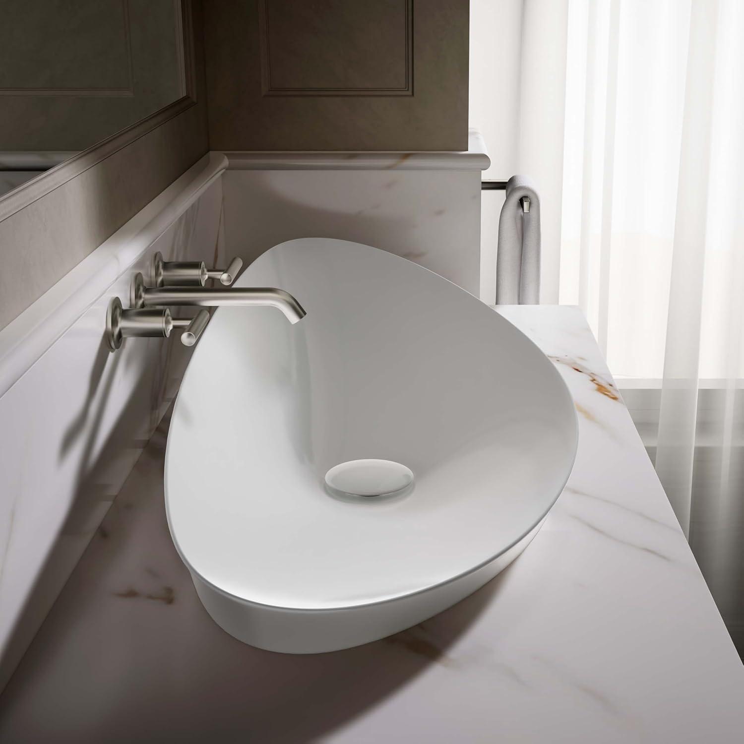 Veil® Trough Fireclay Specialty Vessel Bathroom Sink