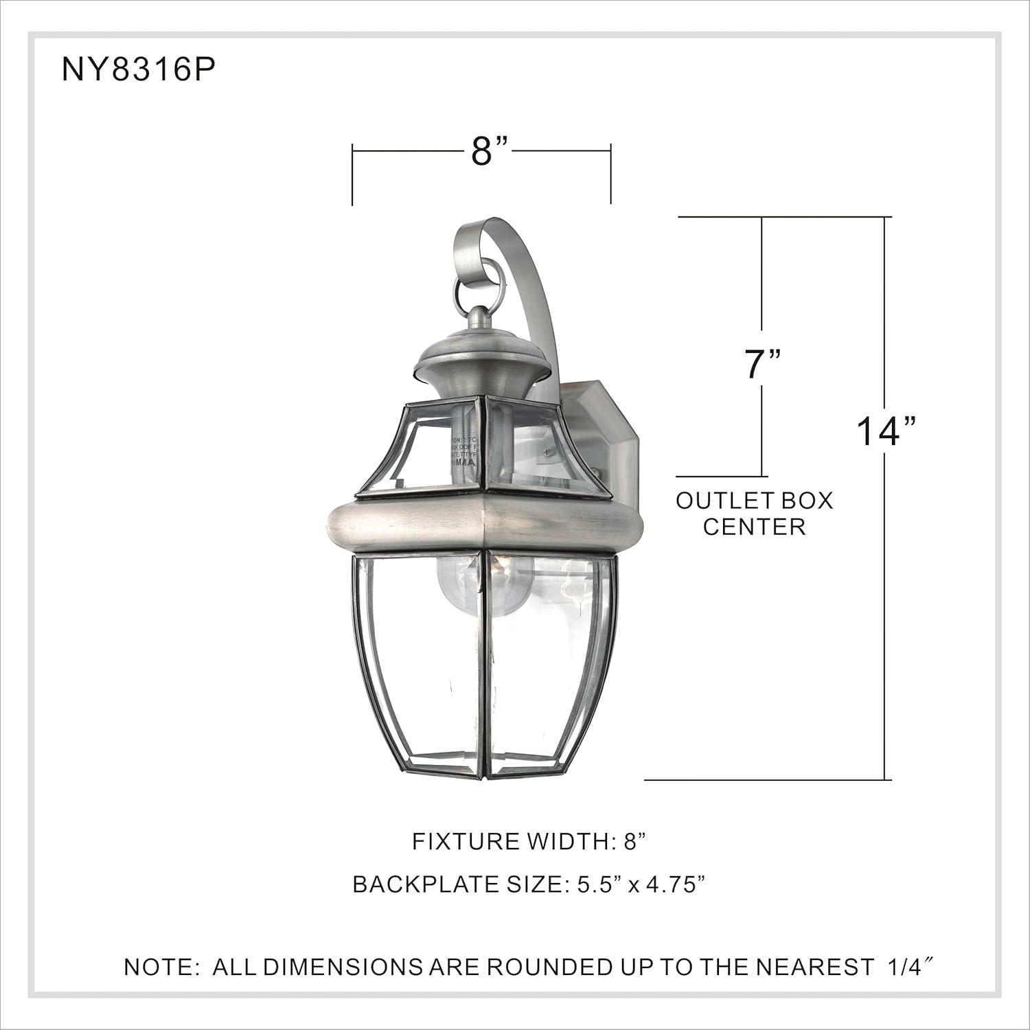 Quoizel Lighting Newbury 1 - Light Sconce in  Pewter