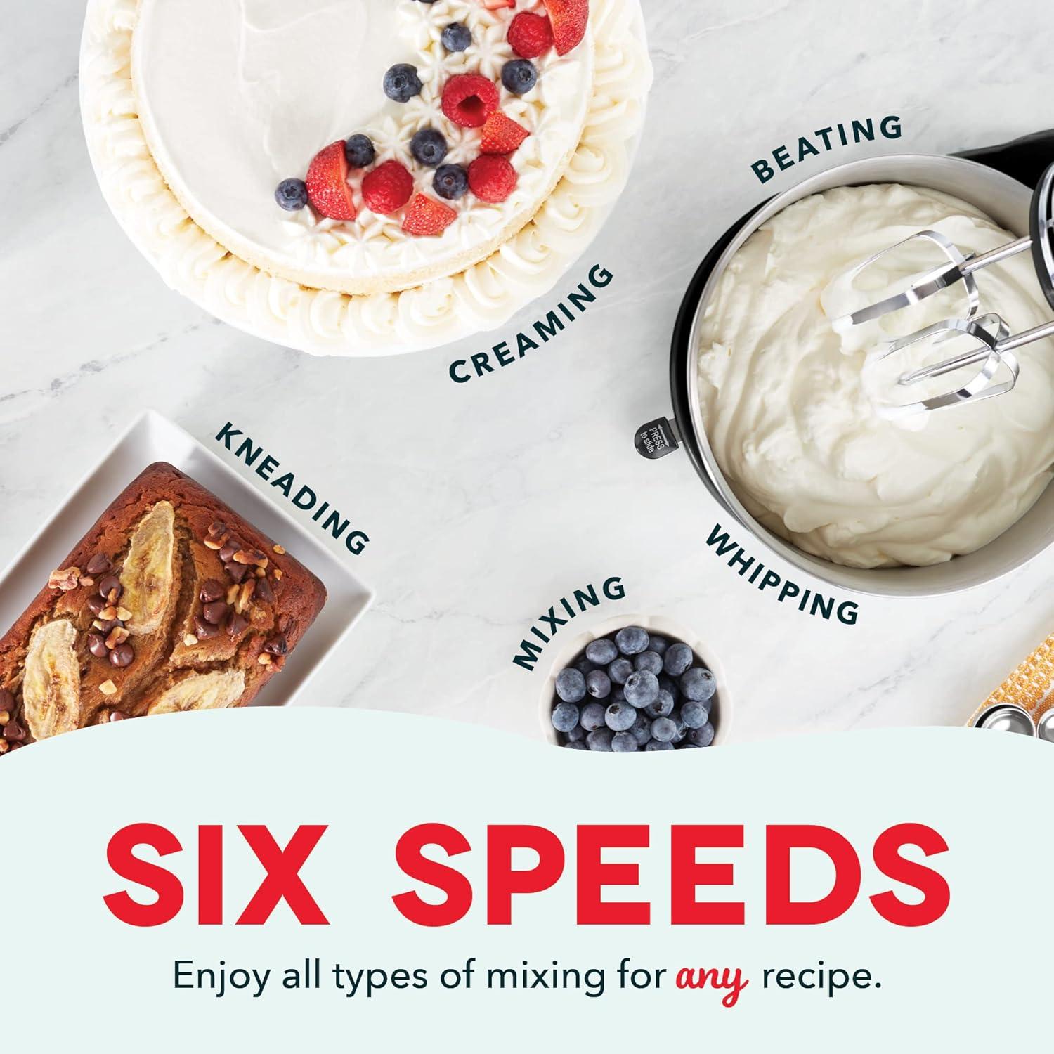 DASH Dash Mixers 6 Speed 2.5 Qt. Stand Mixer DCSM250BK