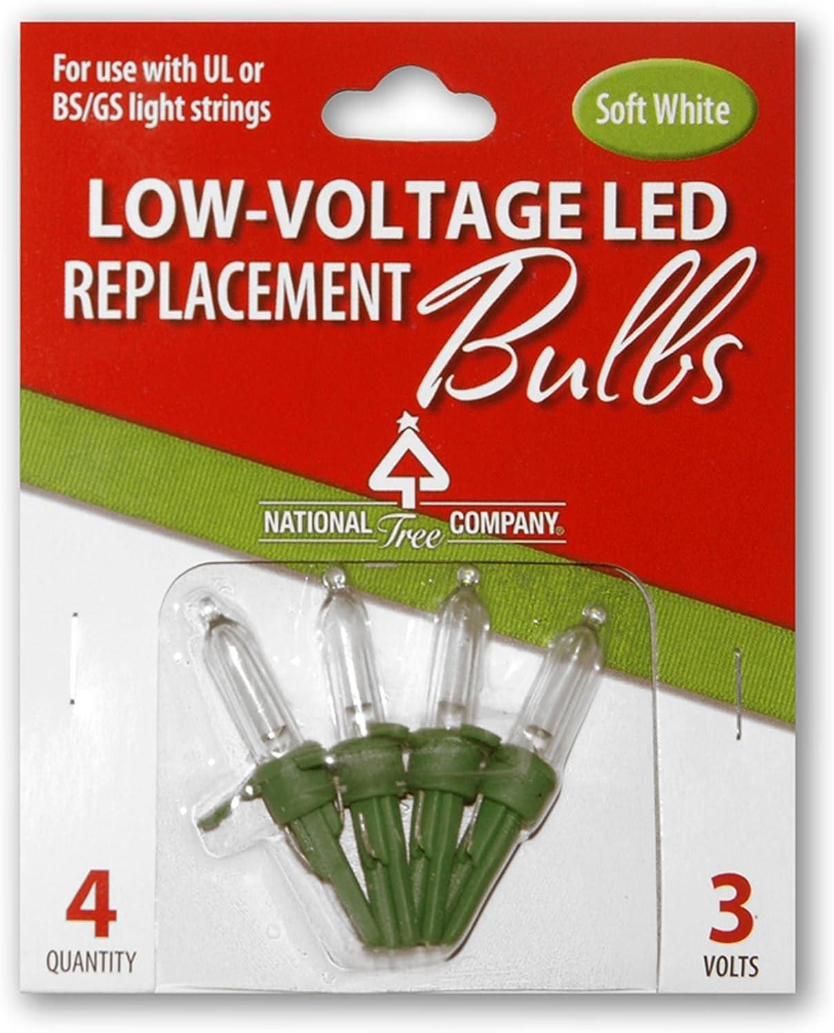 Soft White Low-Voltage LED Replacement Bulbs, 4-Pack