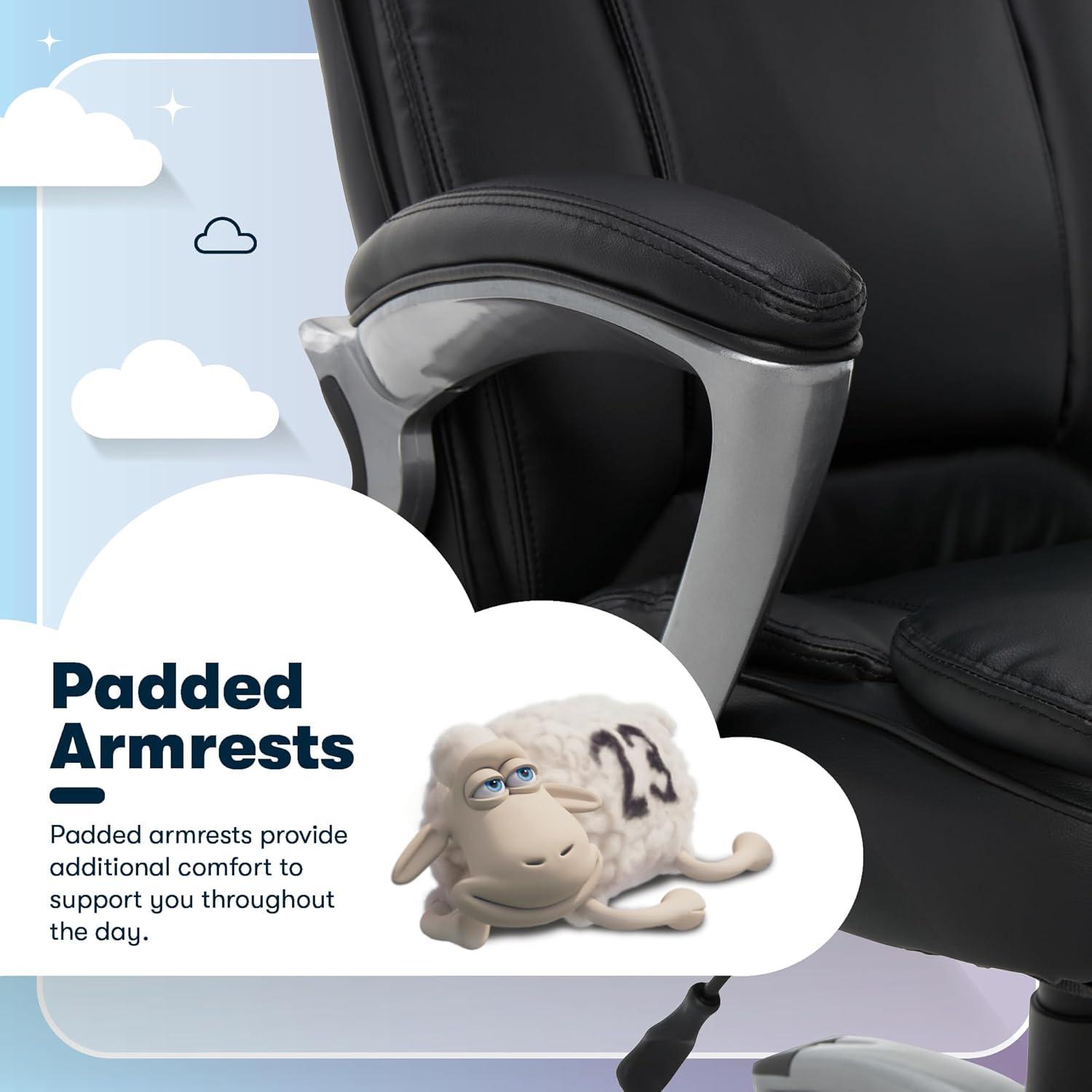 Serta Fairbanks Big and Tall High Back Executive Office and Gaming Chair with Layered Body Pillows