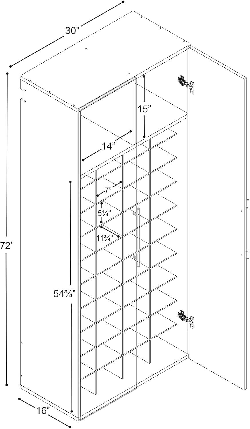 Hangups Shoe Storage Cabinet - Prepac