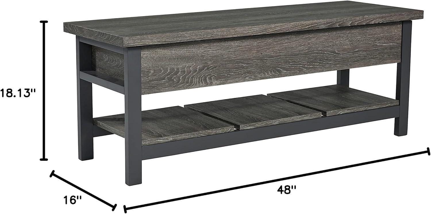 Signature Design by Ashley Casual Rhyson Storage Bench  Brown