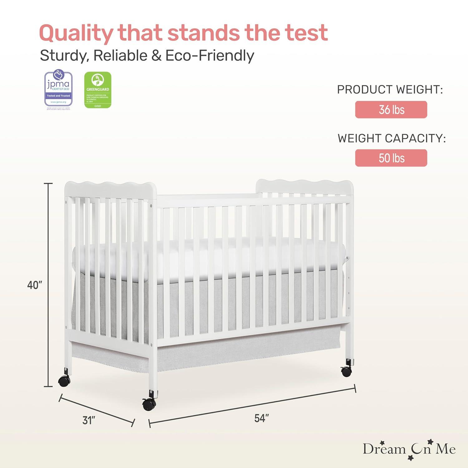 Dream On Me Carson Classic 3-In-1 Convertible Crib