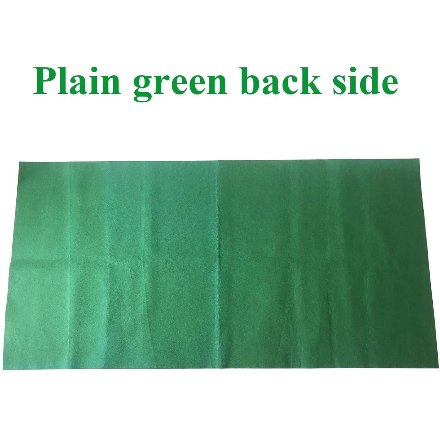 Craps Table Top Felt Layout - 36" x 72" Rectangle Las Vegas Style Green Casino Poker Table Cover Mat, Great for Poker Game Night Events Theme Party Fundraisers & Gatherings