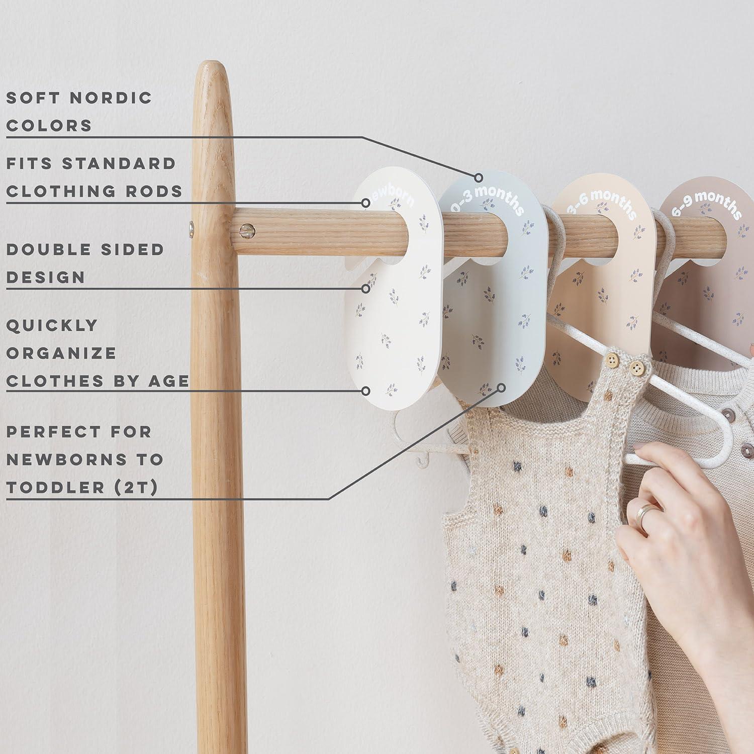 3 Sprouts 3 Sprouts Baby Closet Dividers (Newborn To 24 Months) – Pack Of 8