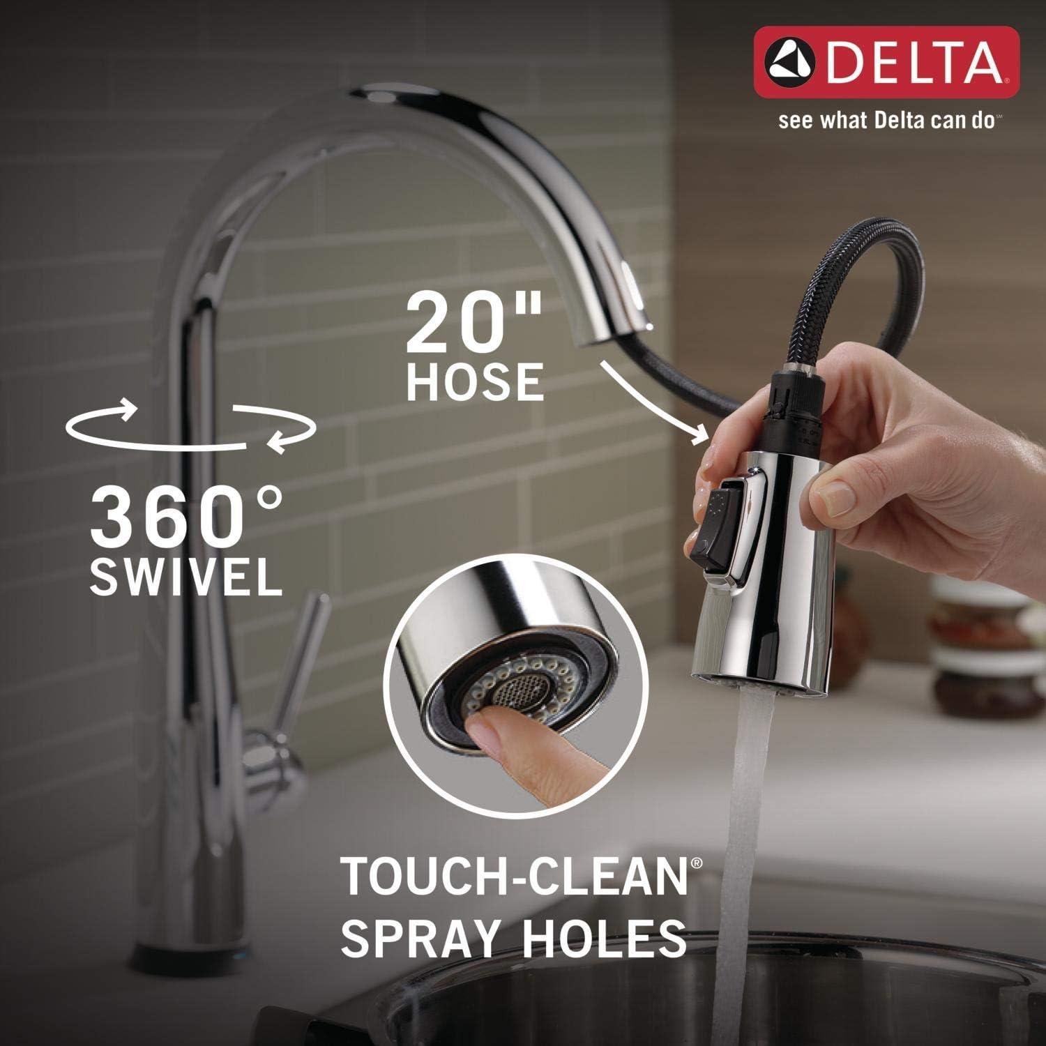 Essa Pull Down Single Handle Kitchen Faucet with MagnaTite Docking and Touch2O Technology