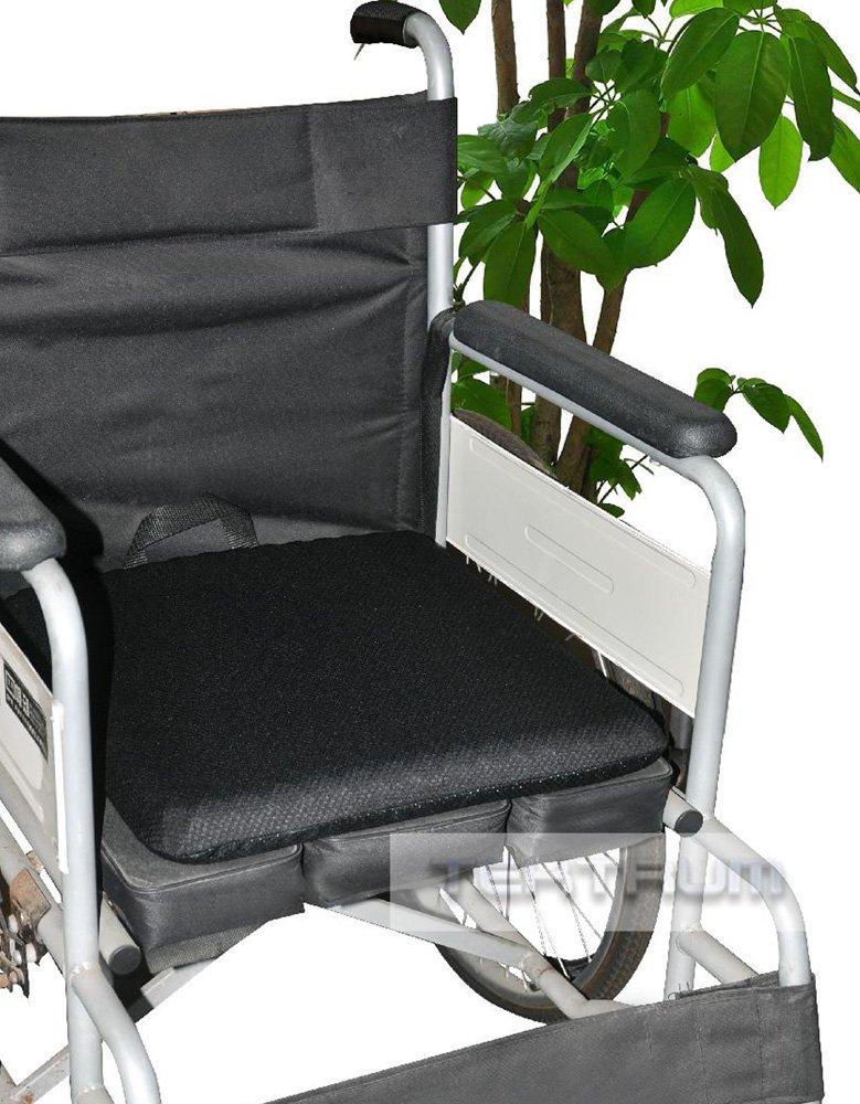 Black and Blue Orthopedic Gel Seat Cushion with Handle