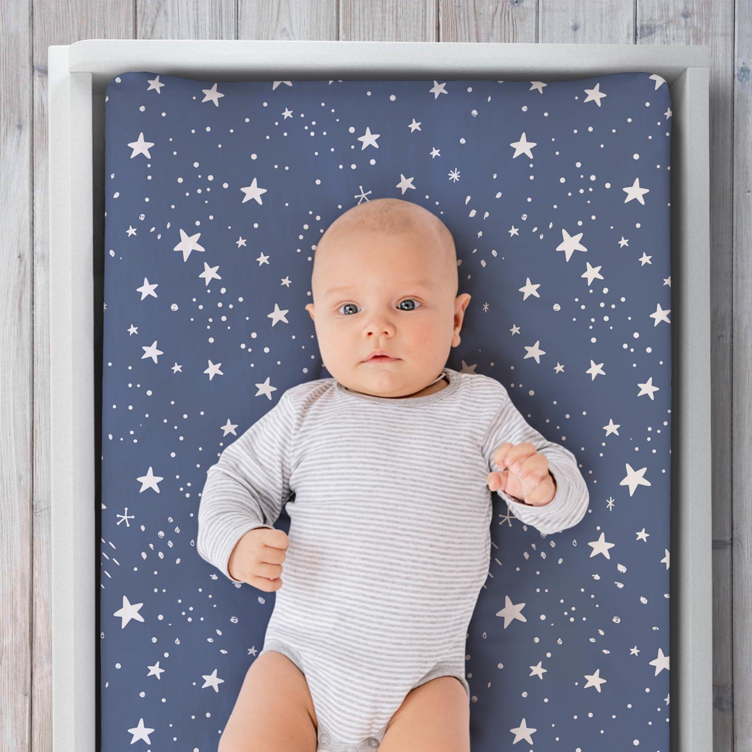 The Peanutshell Nautical Changing Pad Cover for Boys, 3-Pack