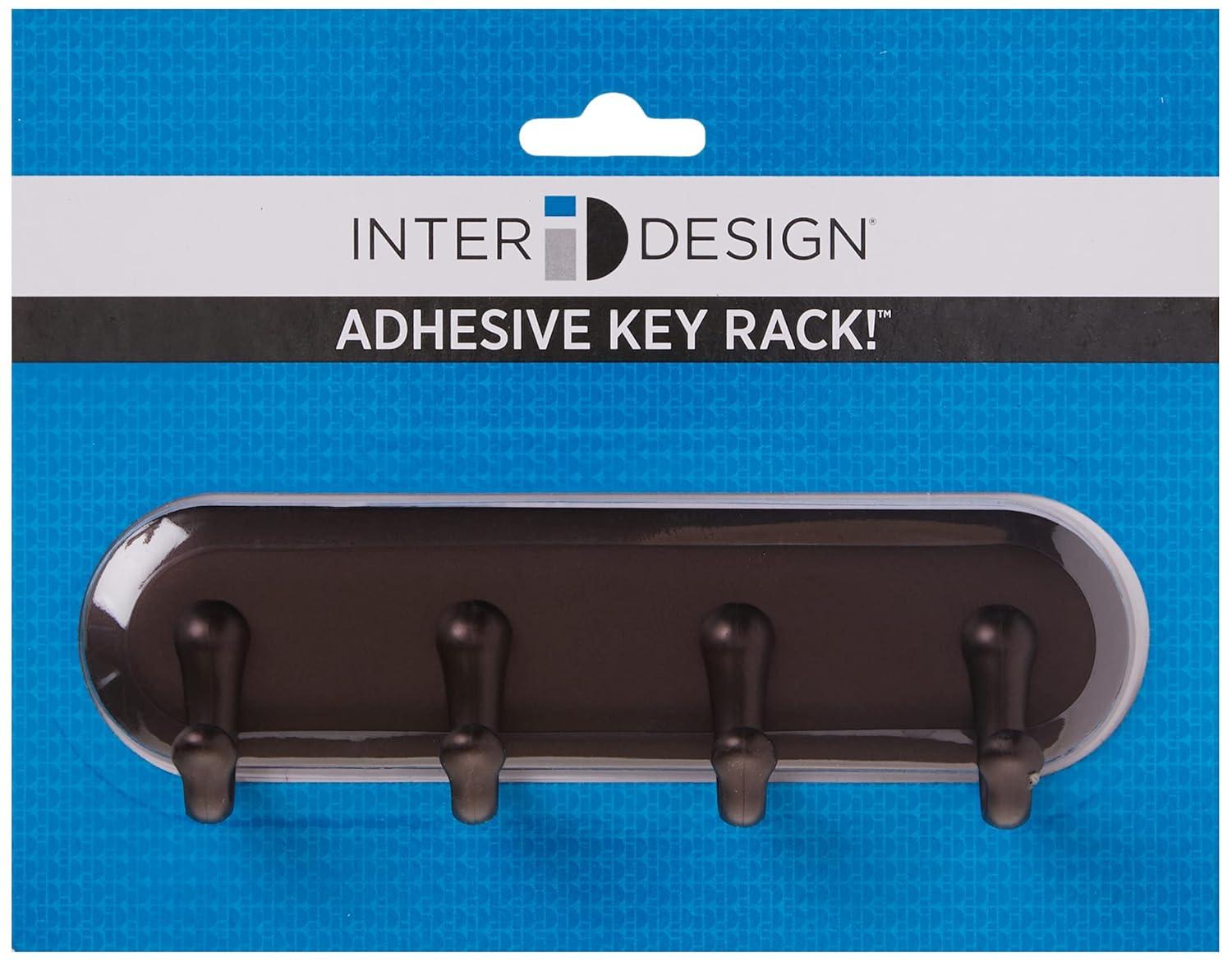 InterDesign 7 in. L Bronze Brown Stainless Steel Small 4-Hook Key Key Rack 1 pk