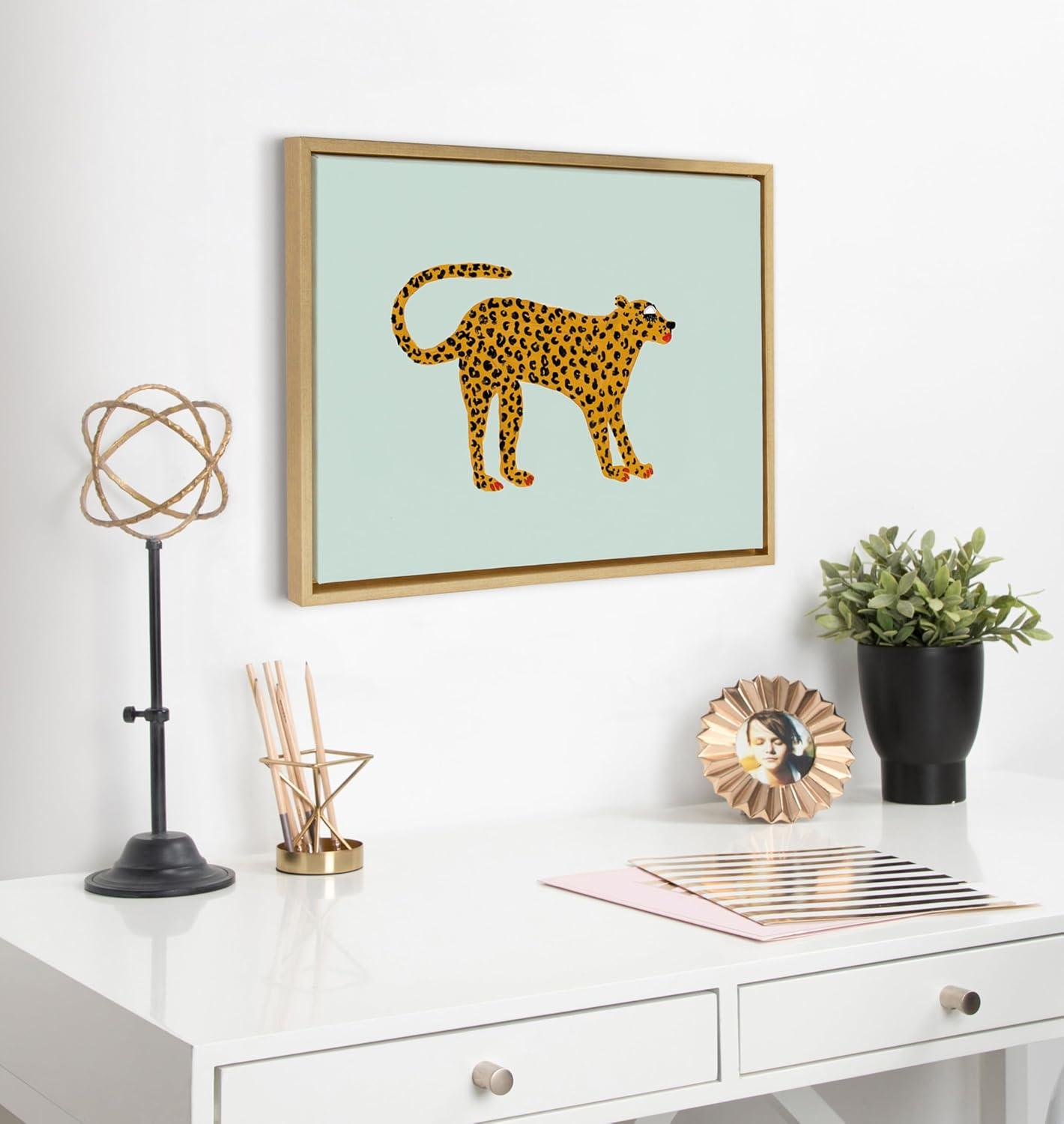 Kate and Laurel " Glam Cat V2 " by Kendra Dandy - Bouffants And Broken Hearts Painting Print