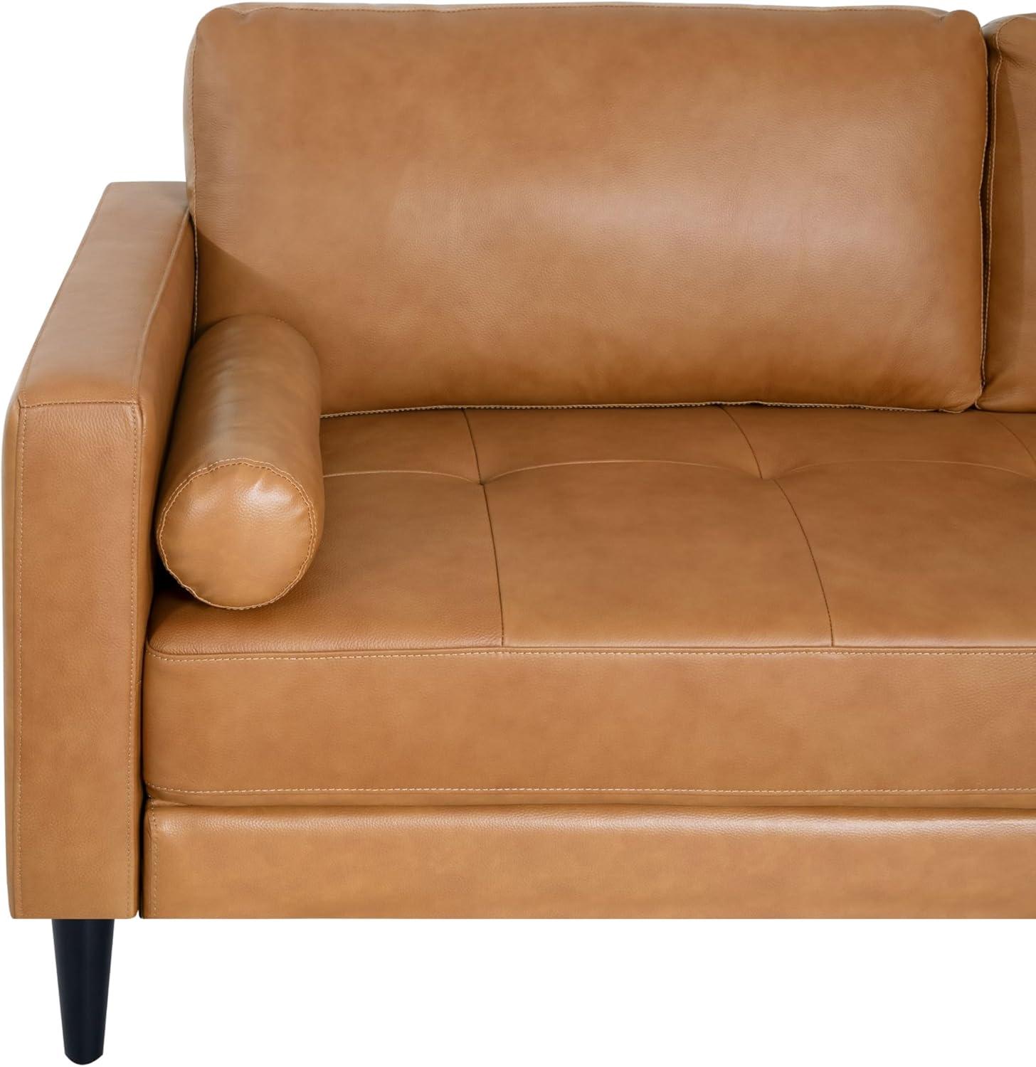 Marisa Tan Leather Loveseat and Armchair Set