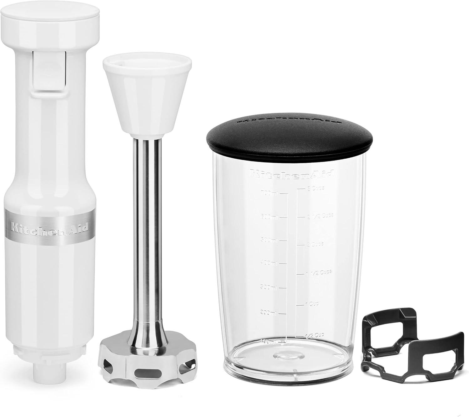 White Variable Speed Stainless Steel Hand Blender