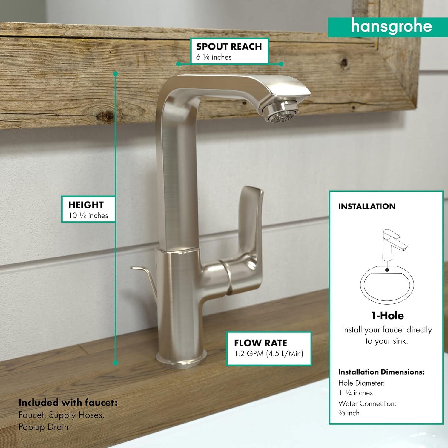 Metris Single Hole Standard Bathroom Faucet