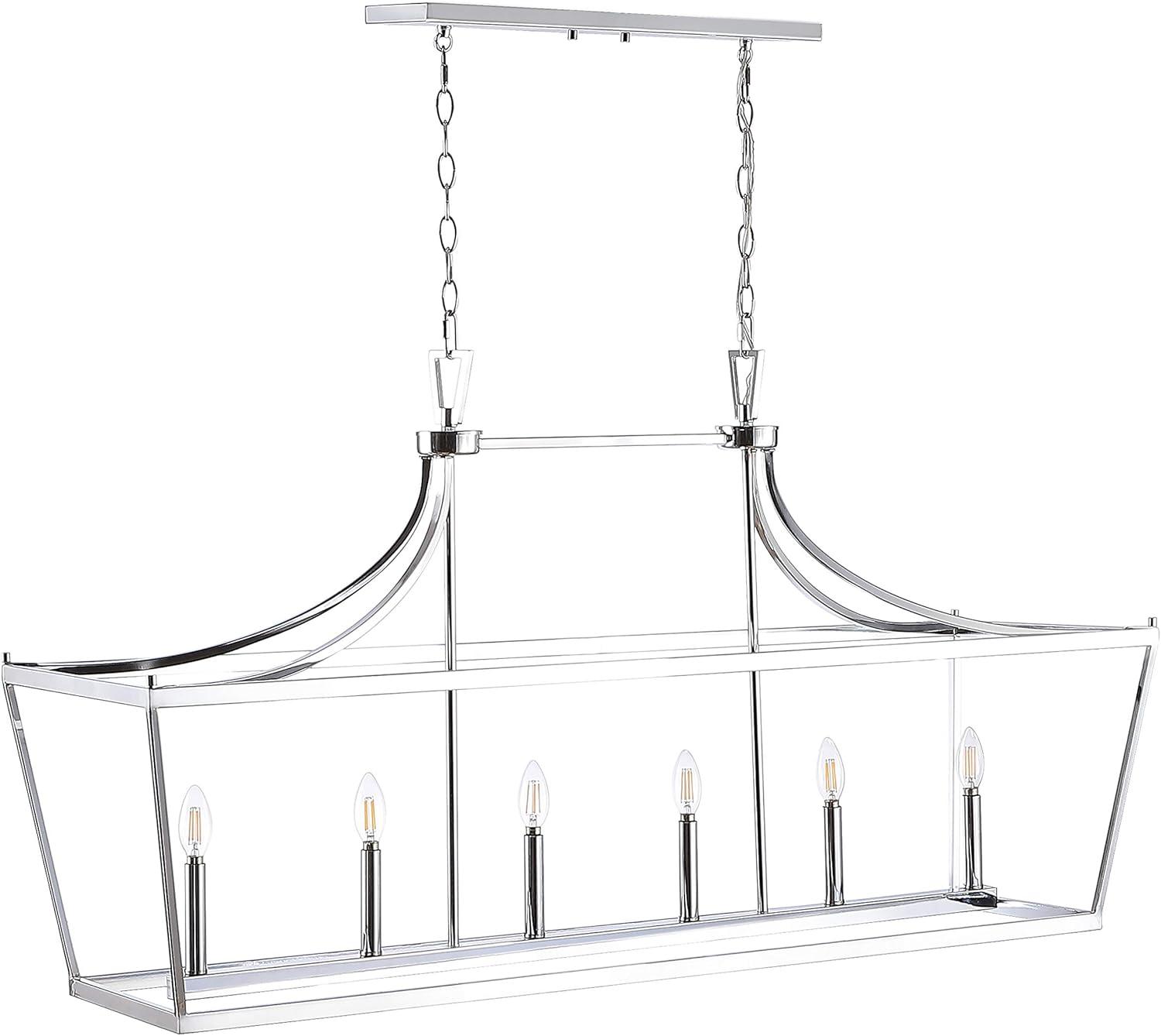 Aroris 6 Light 49" Pendant - PND4093 - Oil Rub Bronze - Safavieh