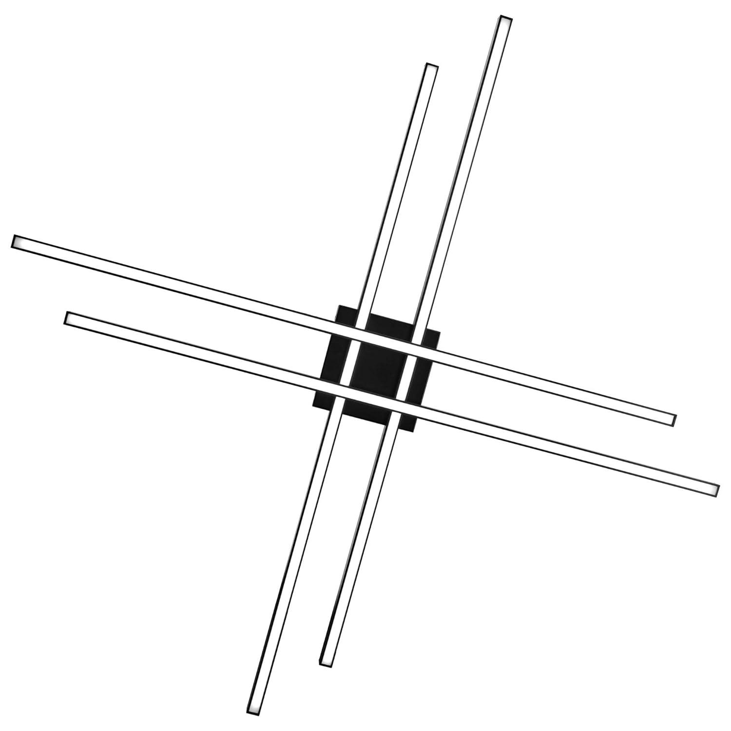 WAC Lighting dweLED, Parallax 42in LED Flush Mount 3-CCT 2700K-3000K-3500K Set to 3000K in Black