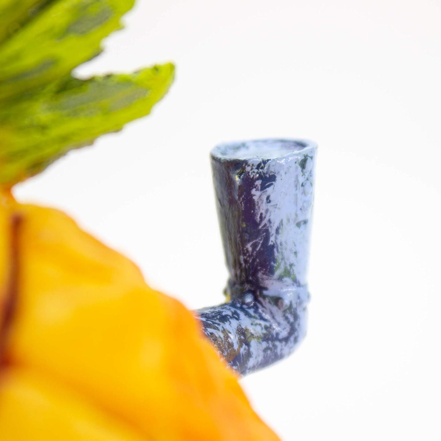 Penn-Plax SpongeBob Pineapple Home Aquarium Decor, Yellow & Orange Resin - 3" x 3.25" x 5.25"