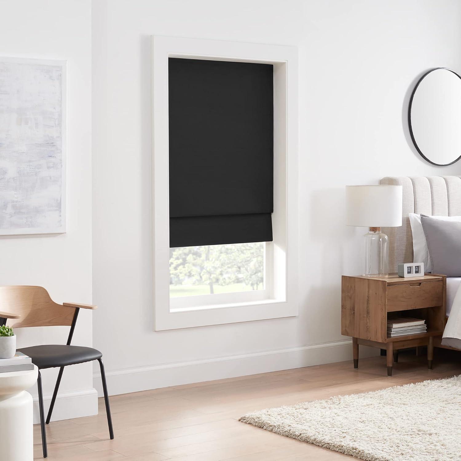 Amalgamated Textiles Exclusive Home Acadia 100% Blackout Roman Shade