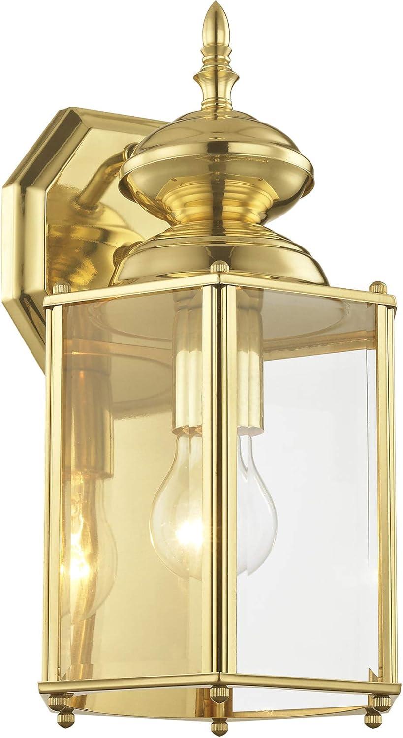 Livex Lighting Outdoor Basics 1 - Light Wall Light ,  Polished Brass