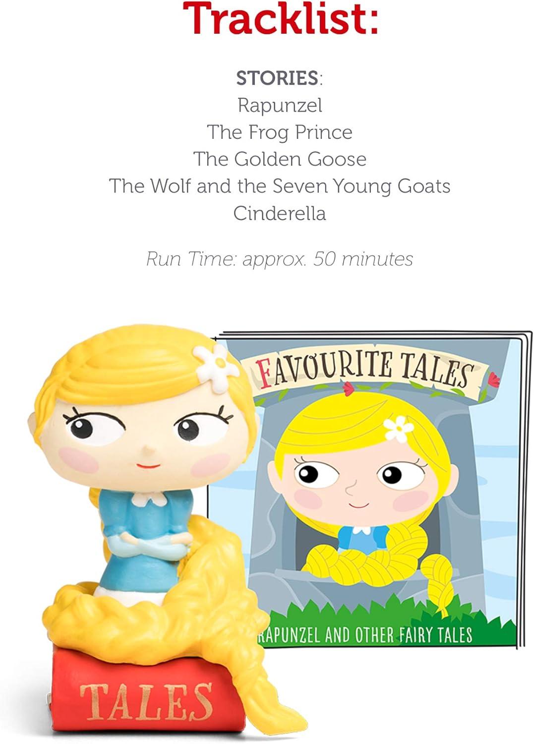 Tonies Rapunzel and Other Fairy Tales, Audio Play Figurine for Portable Speaker, Small, Multicolor, Plastic