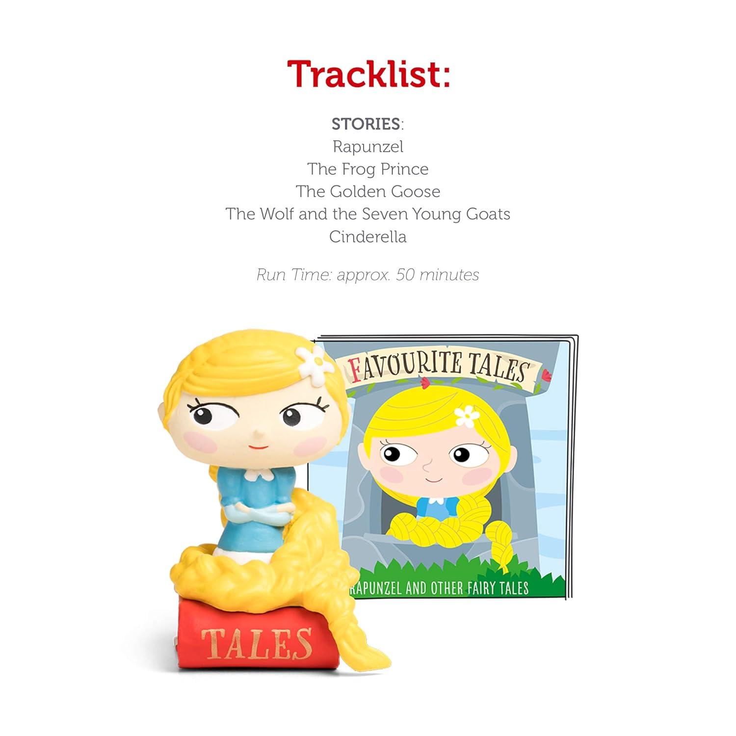 Tonies Rapunzel and Other Fairy Tales, Audio Play Figurine for Portable Speaker, Small, Multicolor, Plastic