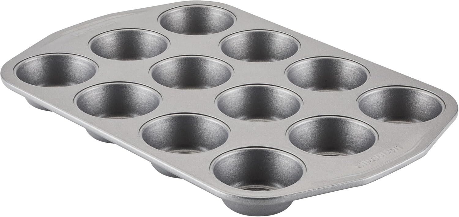 Circulon Bakeware Nonstick Muffin Pan / Cupcake Pan, 12-Cup, Gray & Reviews | Wayfair