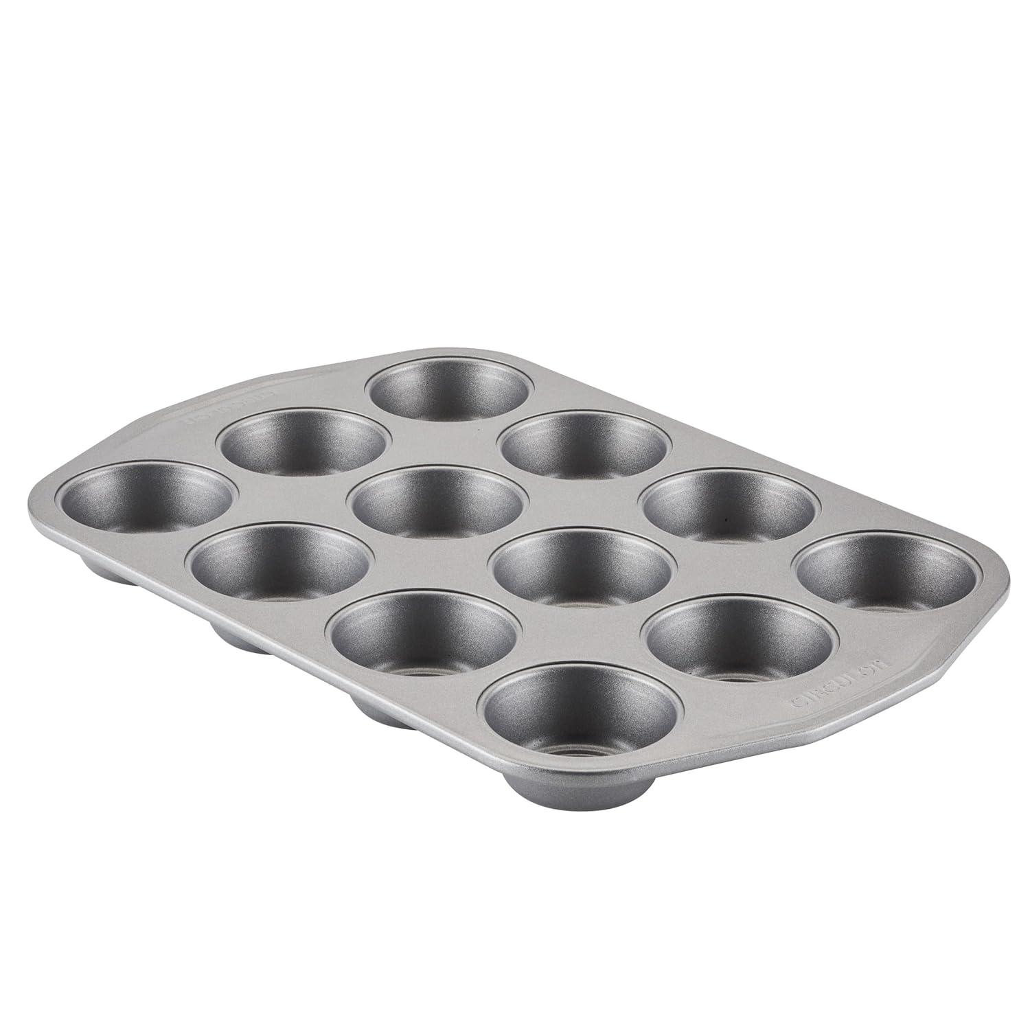 Circulon Bakeware Nonstick Muffin Pan / Cupcake Pan, 12-Cup, Gray & Reviews | Wayfair