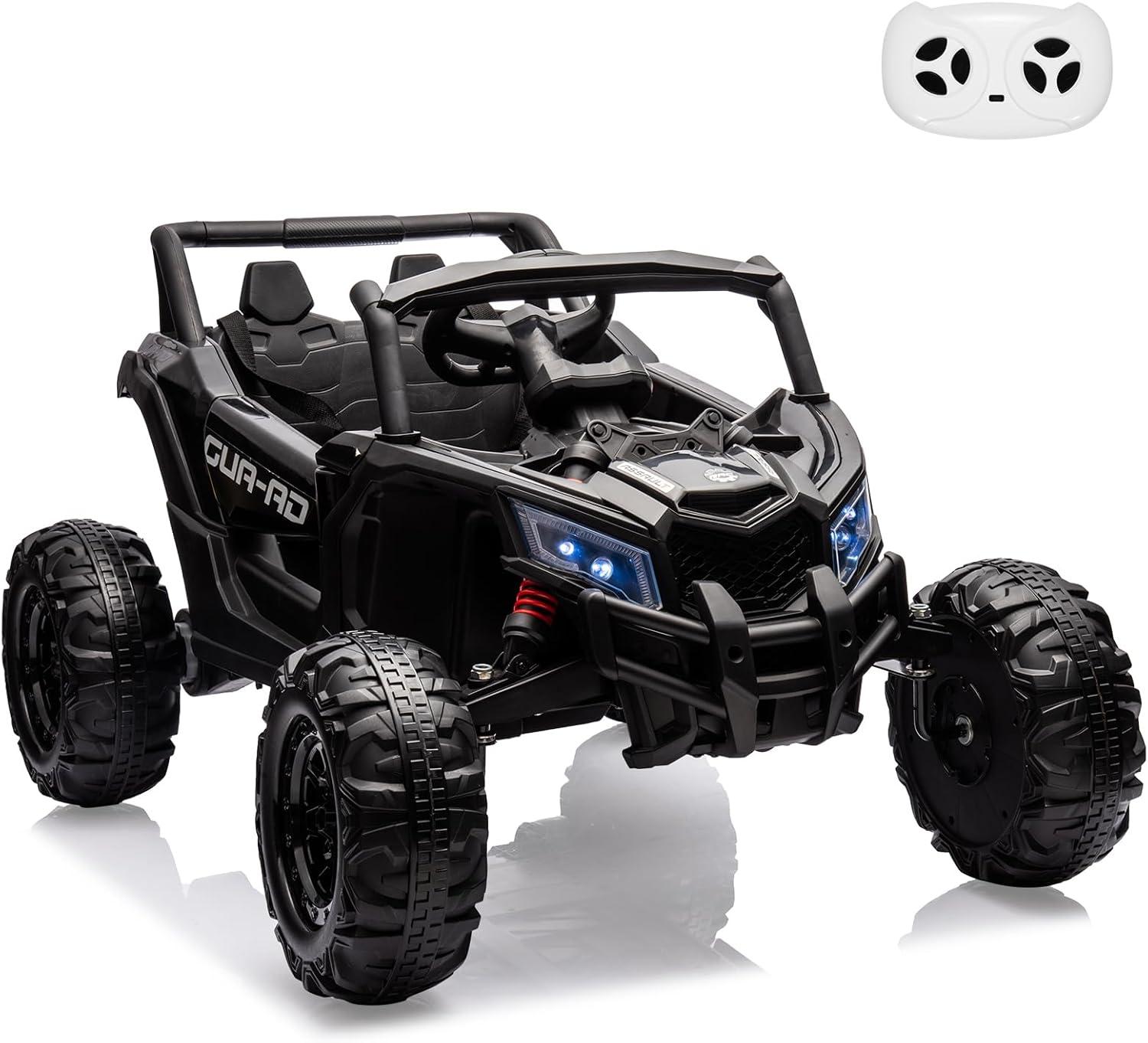 Black 24V Electric Off-Road UTV Car with Remote Control