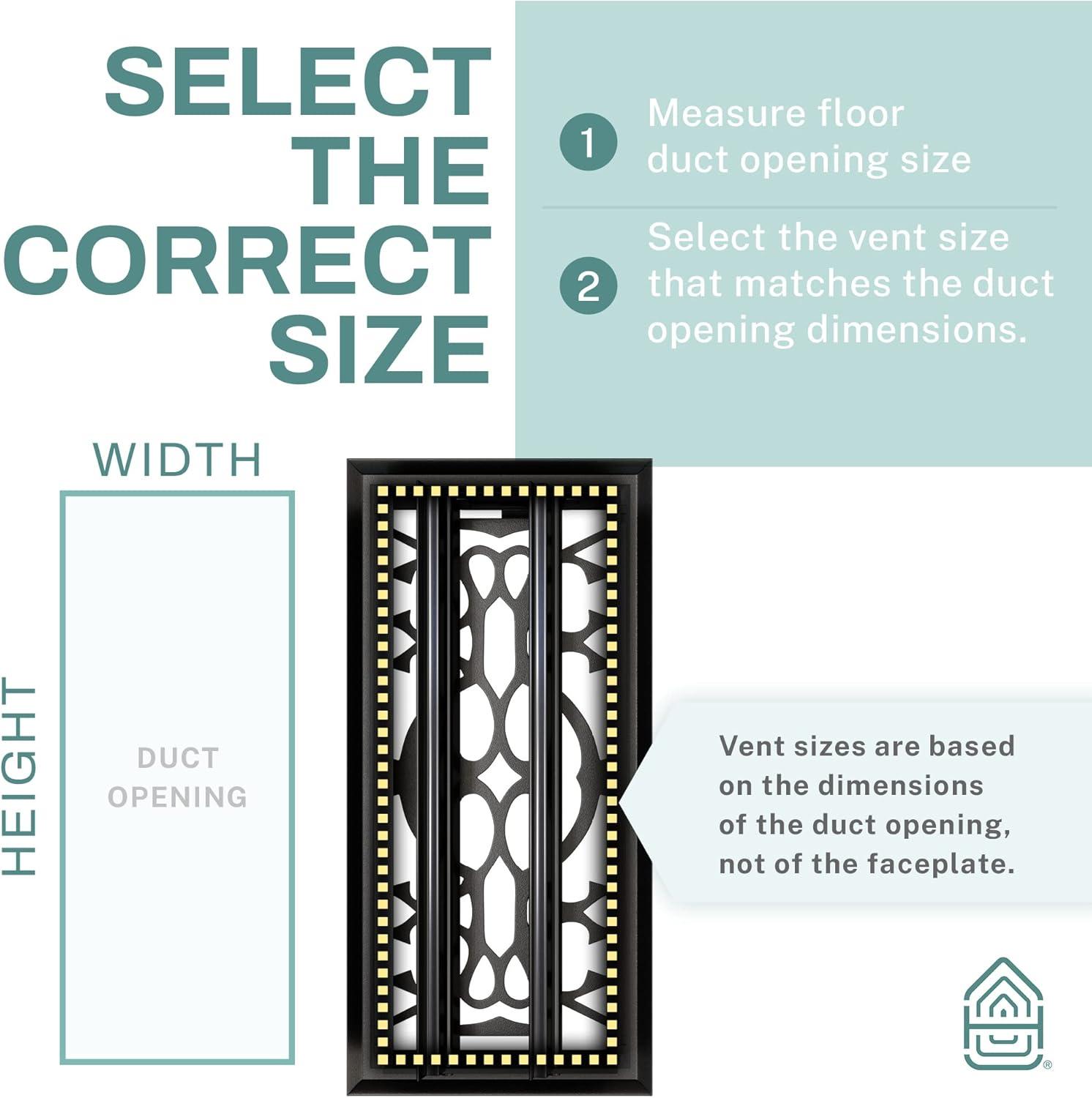 Home Intuition Victorian Floor Vent Cover Register With Mesh Net