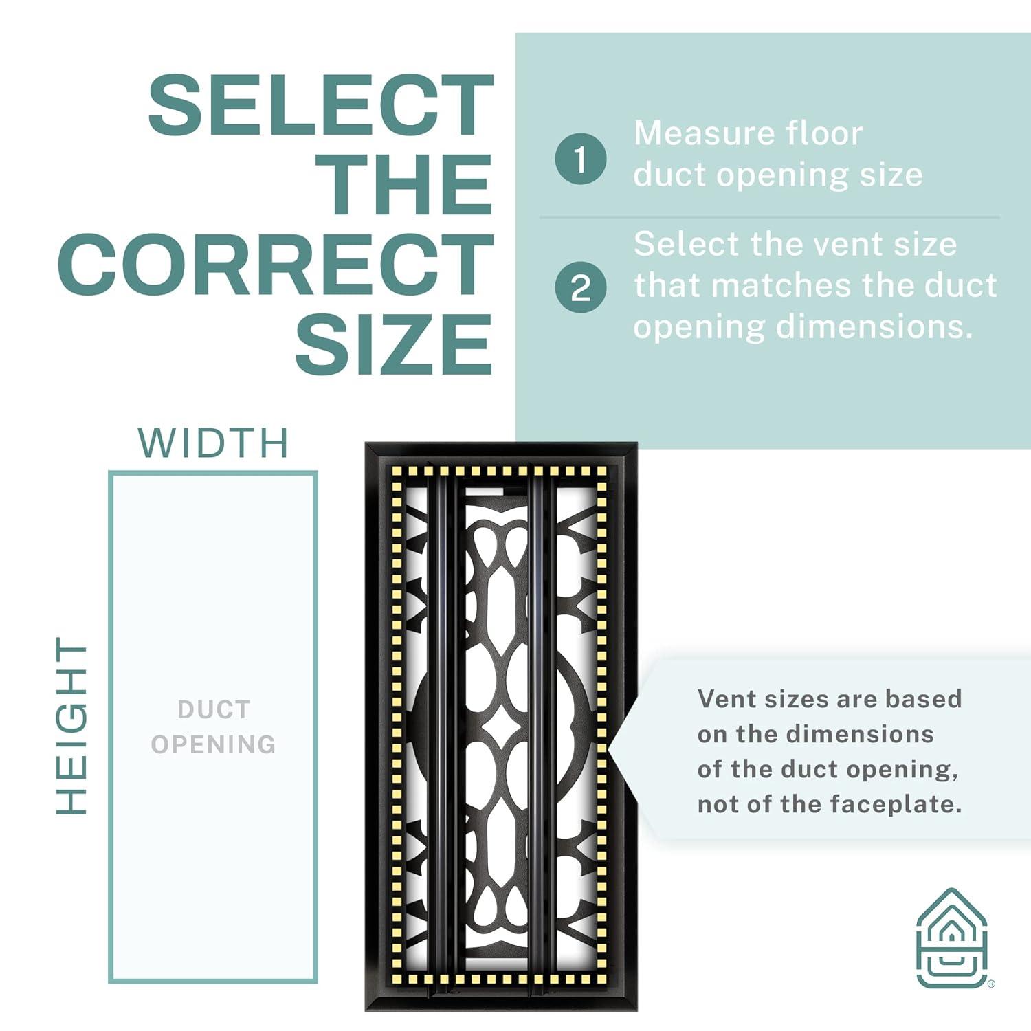 Home Intuition Victorian Floor Vent Cover Register With Mesh Net