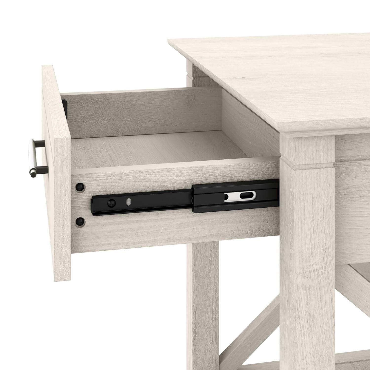 Bush Furniture Key West End Table, Linen White Oak