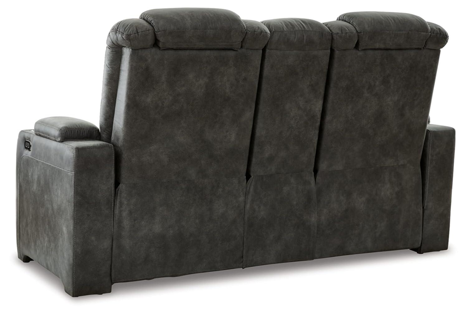 Jacobe 72'' Faux Leather Power Reclining Loveseat