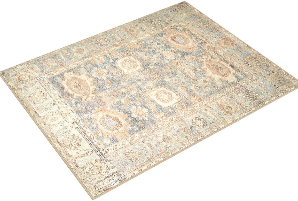 Margot Oriental Ocean/Spice Area Rug Feat. CloudPile