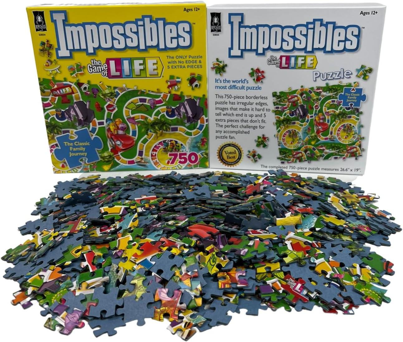 BePuzzled Impossibles Puzzle - Hasbro The Game of Life: 750 Pcs