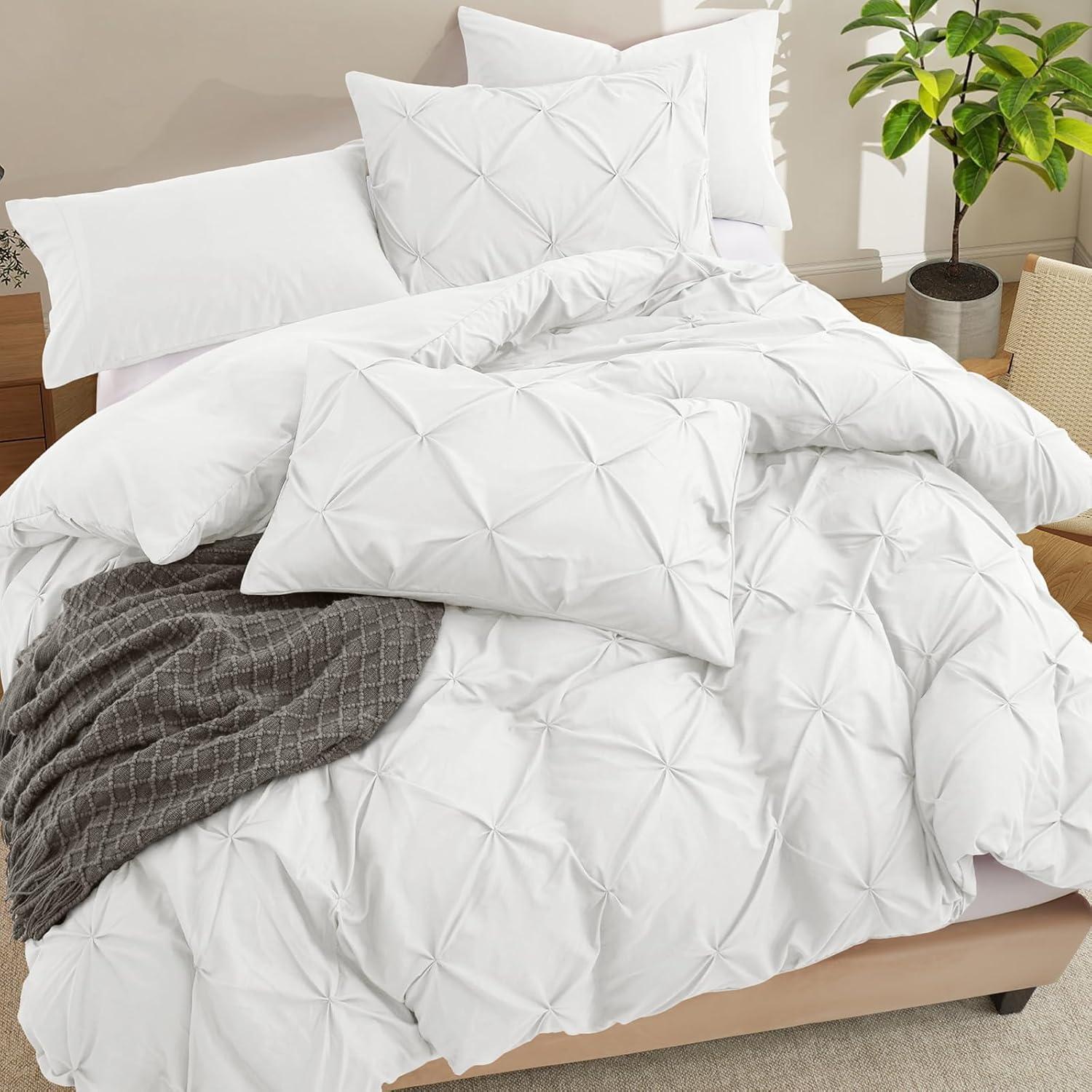 Becky Cameron Pinch Pleat Textured Duvet Cover Set