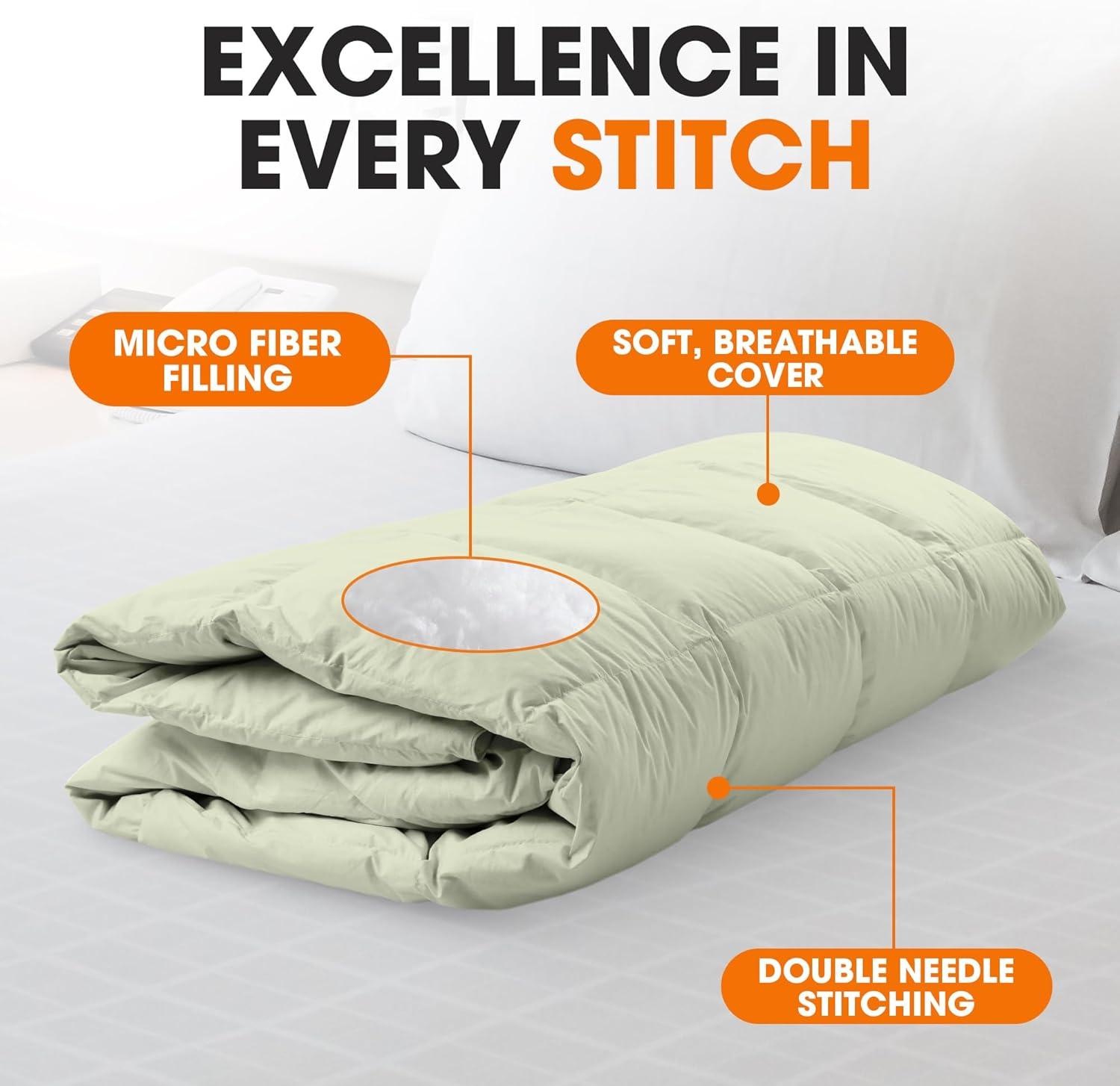 Cheer Collection Baffle Box Stitch Comforter