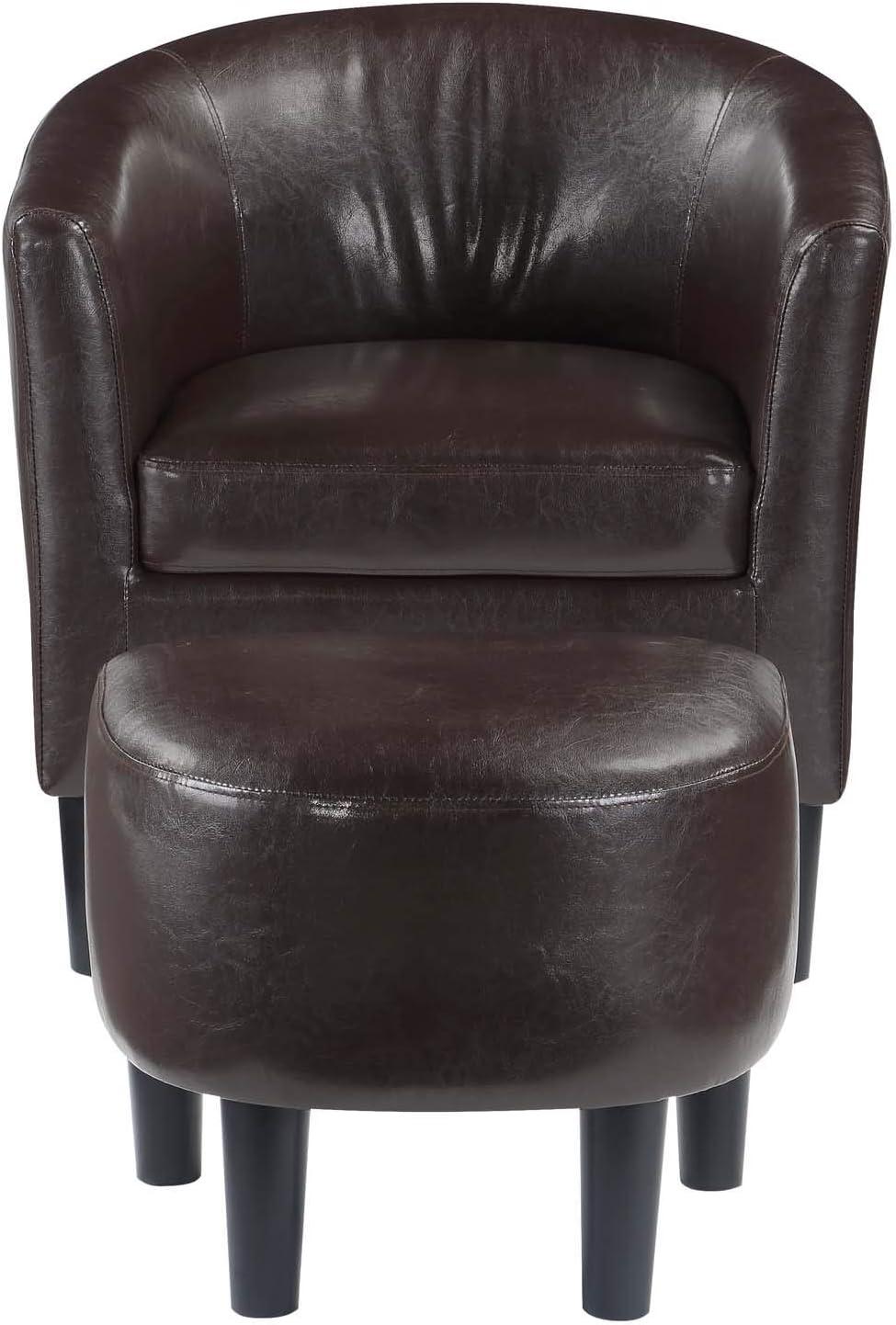 Take a Seat Churchill Accent Chair with Ottoman