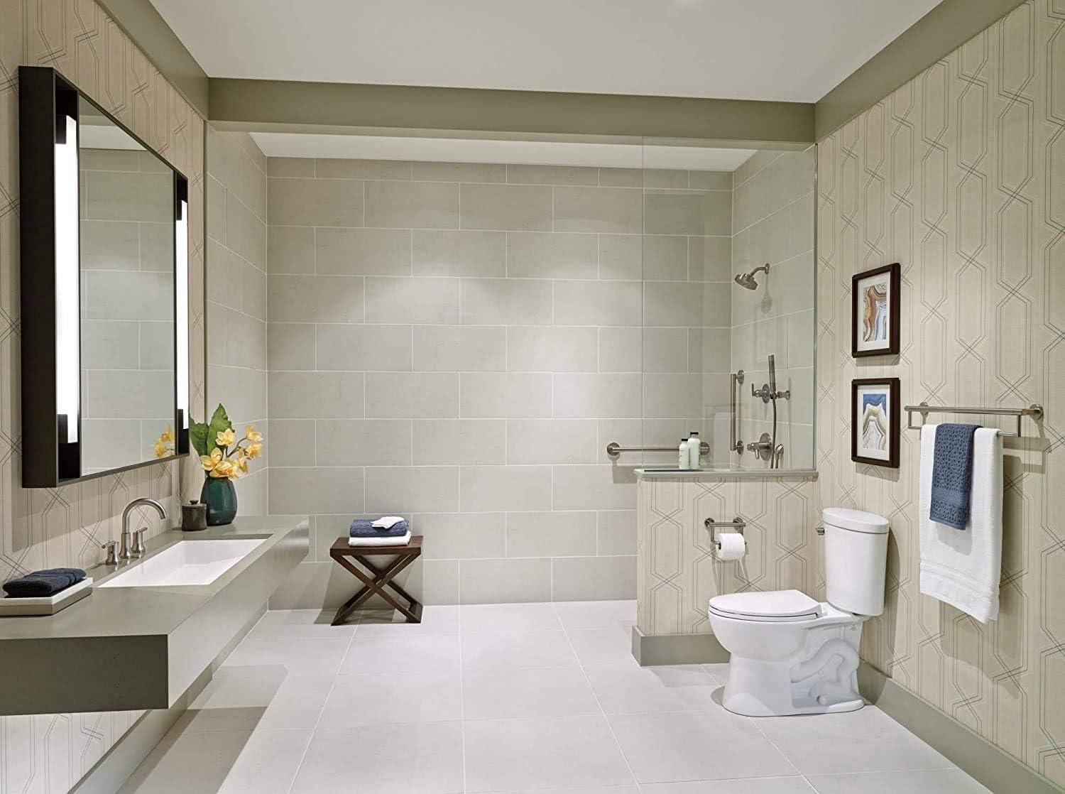 Contemporary Concealed Screw Decorative 18" Grab Bar