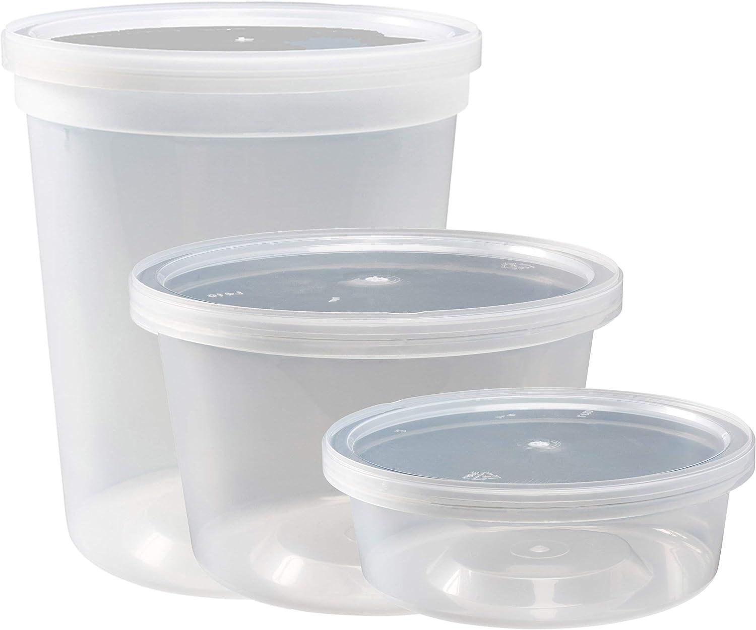 Clear BPA-Free Plastic Meal Prep Storage Container Set