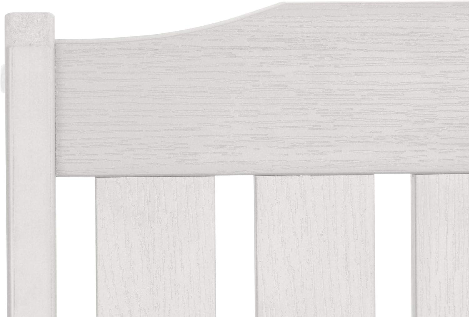 4' Lehigh Garden Bench White - highwood: Durable Poly Lumber, Fade-Resistant, 500lb Capacity