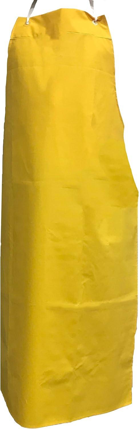 Kleen Chef Vinyl Bib Apron with Adjustable Neck, Waterproof and Oilproof, Small, Yellow