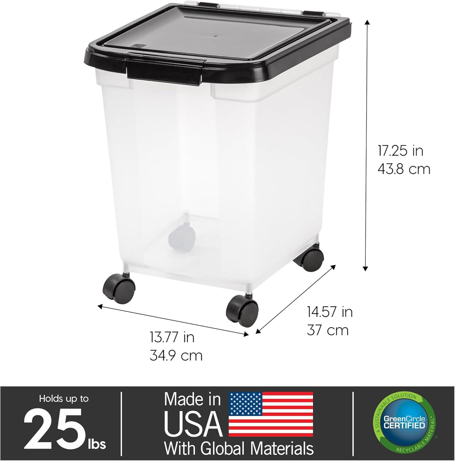 IRIS USA, Inc. 25 Lb. Plastic Food Storage Container