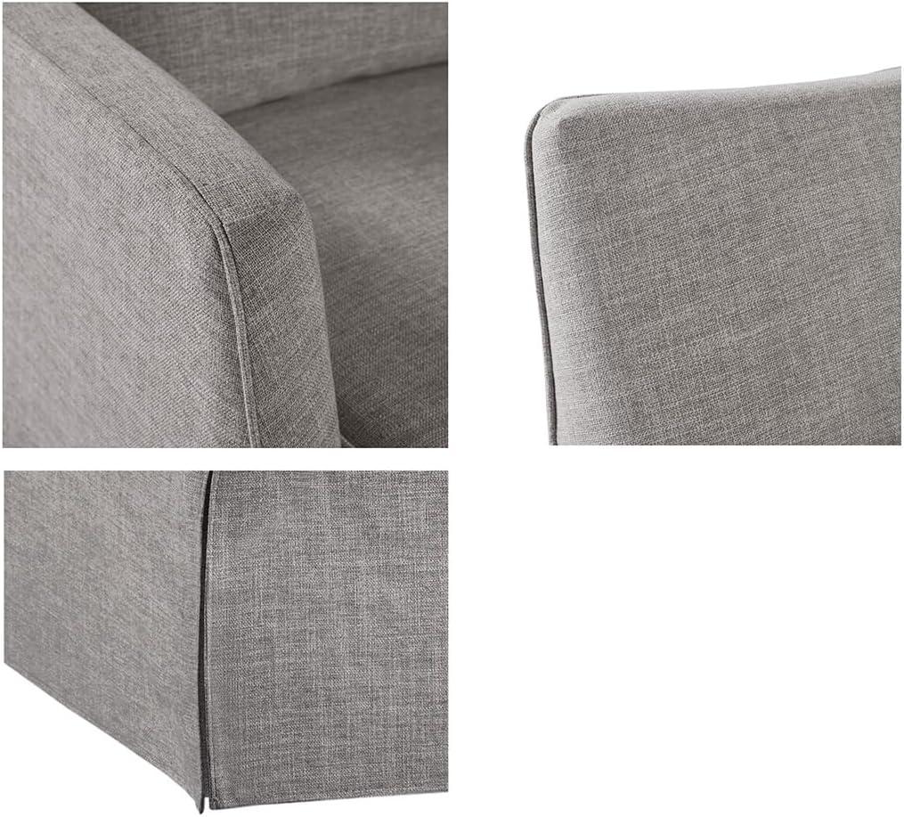 Martha Stewart London 360°Swivel Armchair with Lumbar Pillow