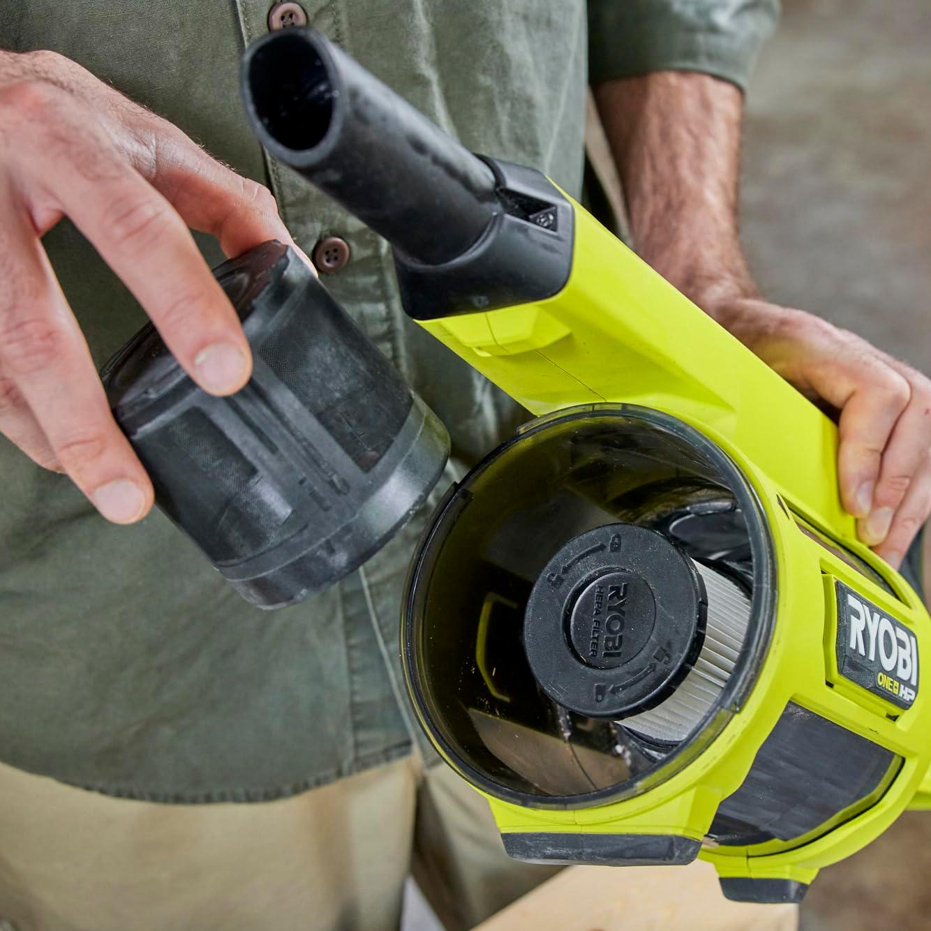 2 Pack Jobsite Replacement HEPA Filters For Ryobi 18V ONE+ HP Brushless PBLHV701 Handheld Vacuum Cleaner, Compare To Part# A32HF01