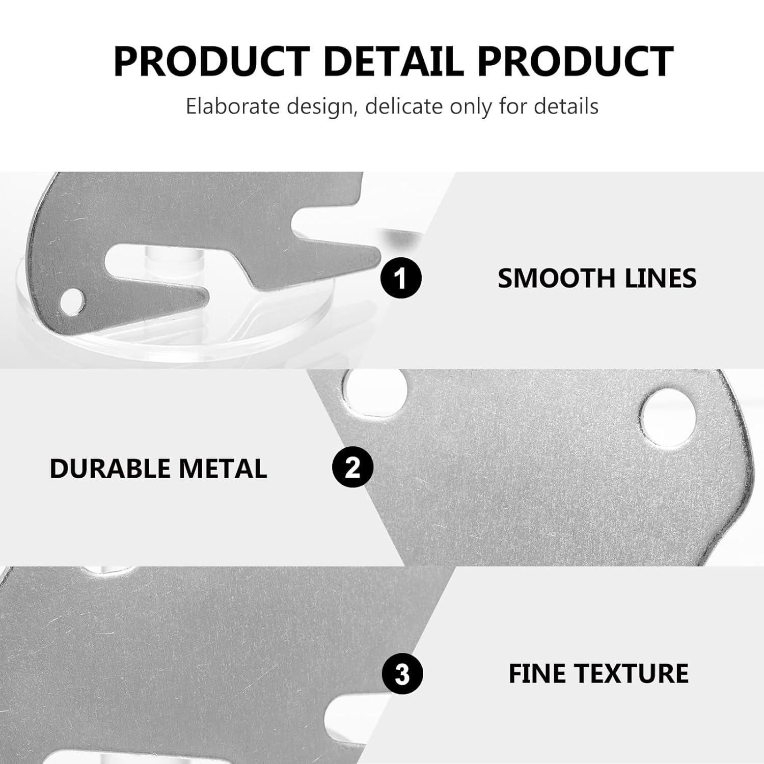 Nishuna 2pcs Bed Accessories Wood Bed Rail Bracket Bed Rail Hooks Plates Beds Frame