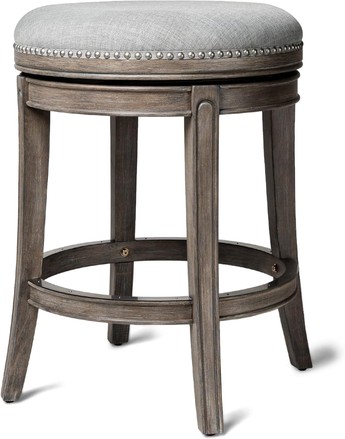 Maven Lane Maven Lane Alexander Stool with Fabric Upholstery
