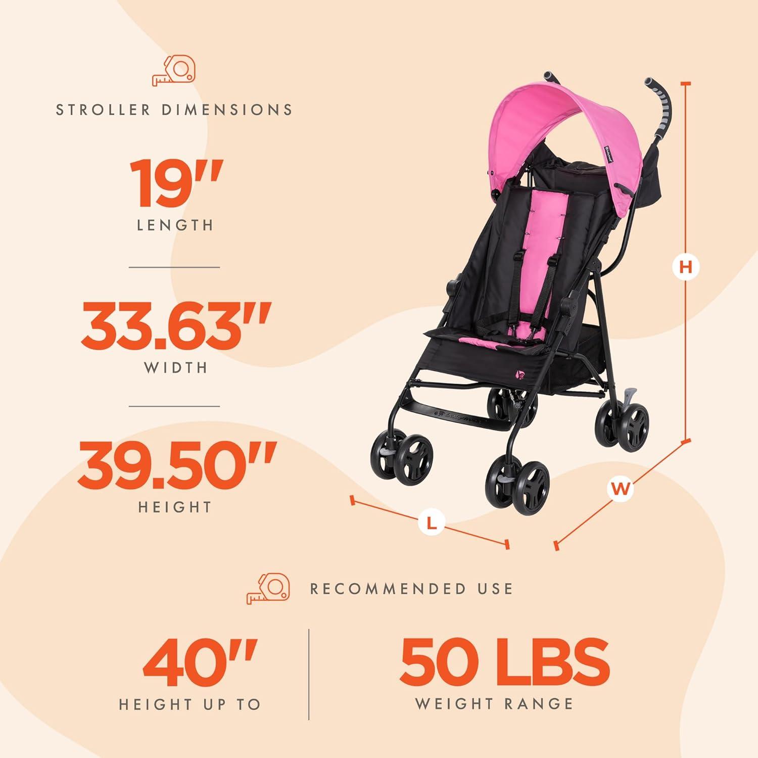 Baby Trend Rocket Plus Stroller - Petal